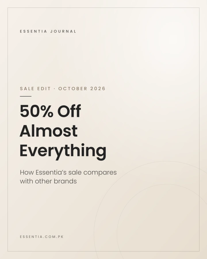 Essentia sale October 2026: 50% off almost everything, up to 80% on winter